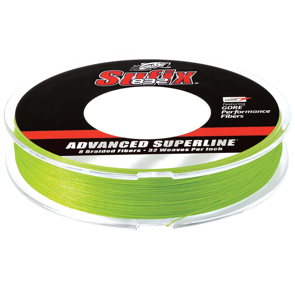 Sufix 832&reg; Advanced Superline&reg; Braid - 10lb - Neon Green - 150 yds
