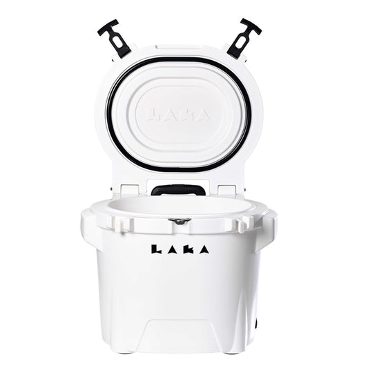 LAKA Coolers 30 Qt Cooler w/Telescoping Handle &amp; Wheels - White